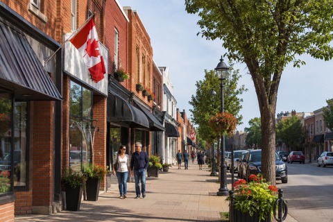Canadian business district